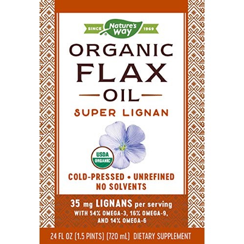 Natures Way Organic Flax Oil Super Lignan 24 Ounce