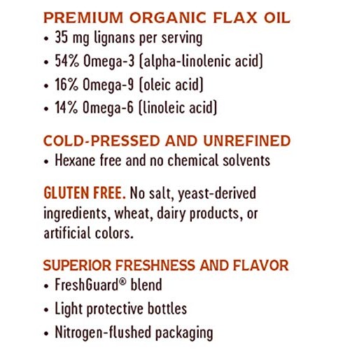 Natures Way Organic Flax Oil Super Lignan 24 Ounce