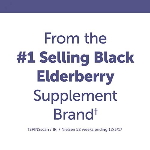 Natures Way Sambucus Black Elderberry Gummies With Vitamin C An