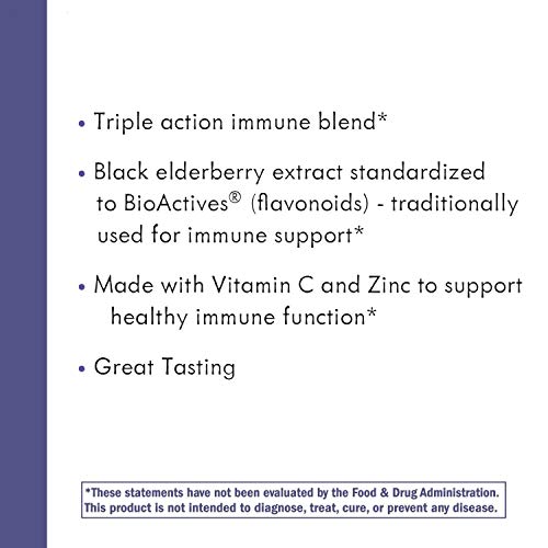 Natures Way Sambucus Black Elderberry Gummies With Vitamin C An