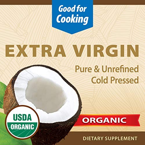 Natures Way Usda Organic Extra Virgin Coconut Oil- Pure, Cold-P
