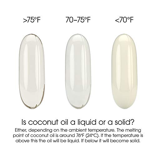 Organic Coconut Oil 2000Mg - Healthy Skin, Nails, Weight Loss, H