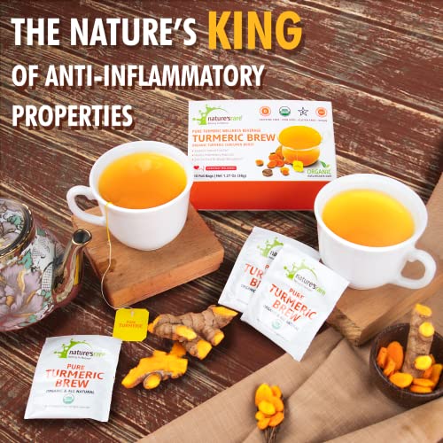 Pure Ceylon Turmeric Brew - 100% Organic Ceylon Turmeric Tea Bag...