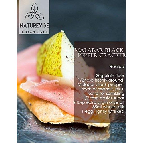 Malabar Black Pepper Black Tellicherry Peppercorn Ground, 1 Po