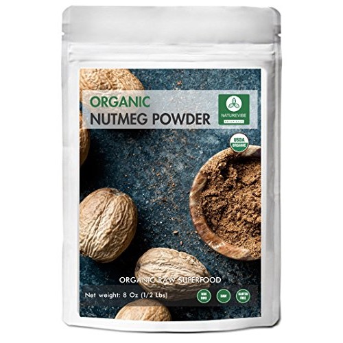 Naturevibe Botanicals Organic Nutmeg Powder 8Oz | Non-Gmo And Gl
