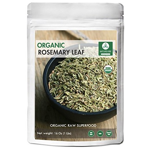 Naturevibe Botanicals Organic Whole Rosemary Leaf, 1 Pound