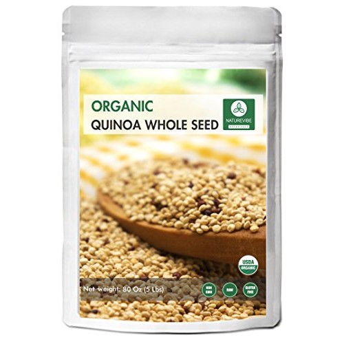 Organic Quinoa 5Lb By Naturevibe Botanicals, Gluten-Free &Amp; Non