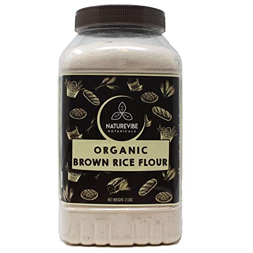Naturevibe Botanicals Brown Rice Flour 2Lbs | Gluten Free | Ri