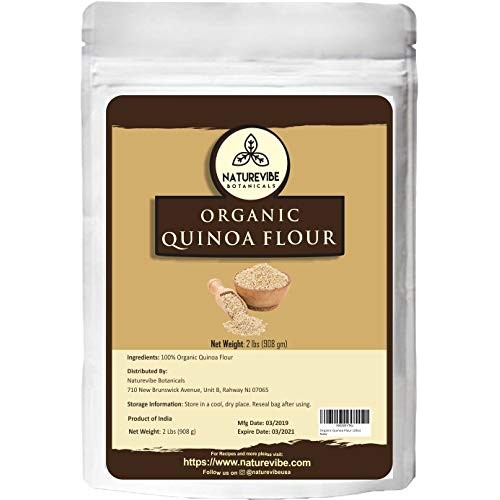 Naturevibe Botanicals Organic Quinoa Flour, 2Lbs | Non-Gmo And G