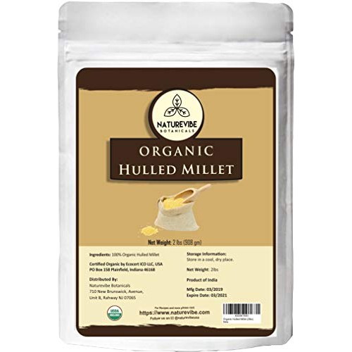 Naturevibe Botanicals Organic Hulled Millets, 2Lbs | Non-Gmo And