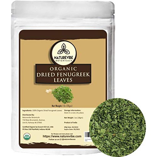 Naturevibe Botanicals Organic Dried Fenugreek Leaves Kasoori Me