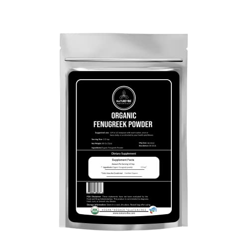 Naturevibe Botanicals Usda Organic Fenugreek Seed Powder, 5Lbs |