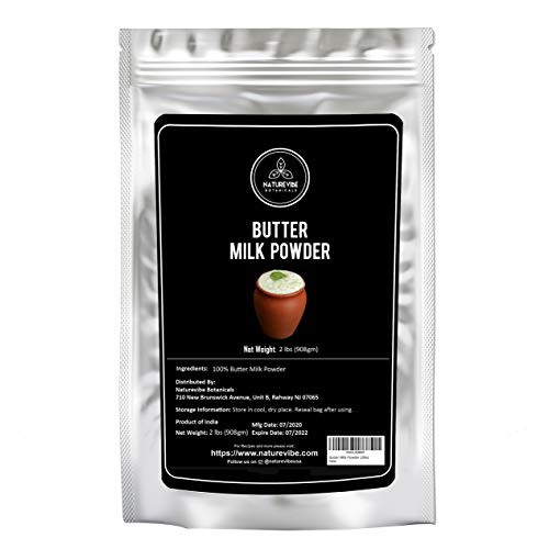 Naturevibe Botanicals Butter Milk Powder , 2Lbs | Non-Gmo, Glute