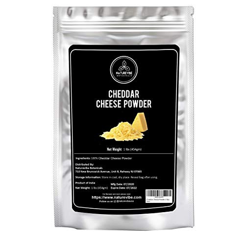 Naturevibe Botanicals Cheddar Cheese Powder, 1Lb | Gluten Free A