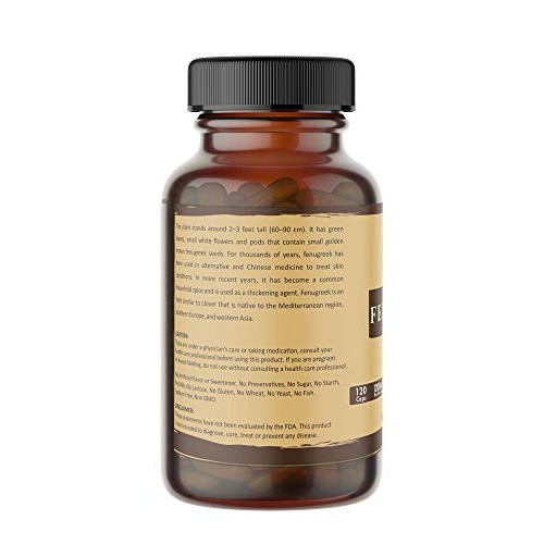 Naturevibe Botanicals Fenugreek Capsules, Ultra-Premium –100% Or