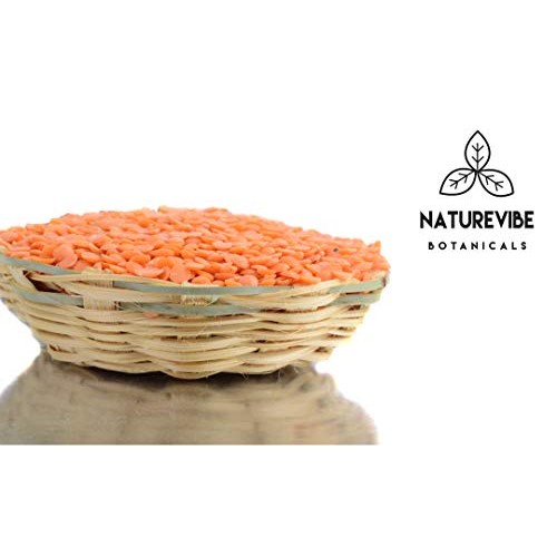 Naturevibe Botanicals Masoor Dal Indian Red Lentils, 4Lbs | No