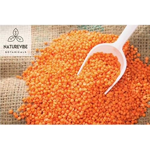 Naturevibe Botanicals Masoor Dal Indian Red Lentils, 4Lbs | No