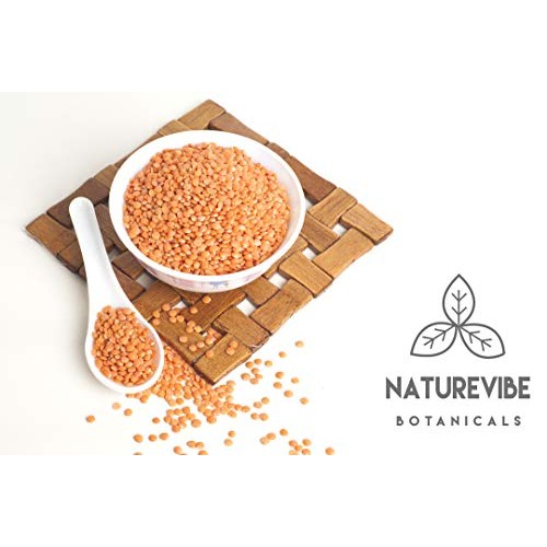 Naturevibe Botanicals Masoor Dal Indian Red Lentils, 4Lbs | No