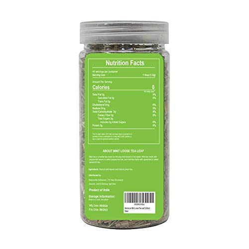 Naturevibe Botanicals Moroccan Mint Loose Tea Leaf, 2.82 Ounces