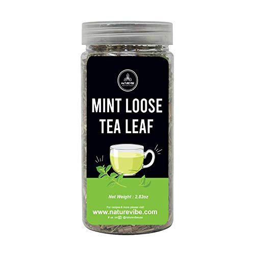 Naturevibe Botanicals Moroccan Mint Loose Tea Leaf, 2.82 Ounces
