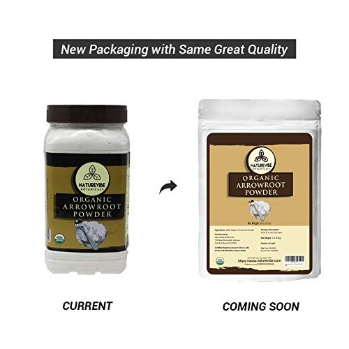 Naturevibe Botanicals Organic Arrowroot Powder, 16 Ounces | Arro