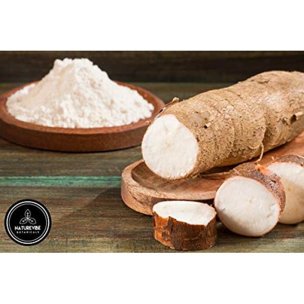Naturevibe Botanicals Organic Cassava Flour, 2Lbs | Non-Gmo And