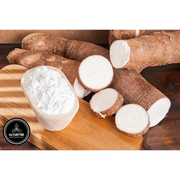 Naturevibe Botanicals Organic Cassava Flour, 2lbs | Non-GMO and ...
