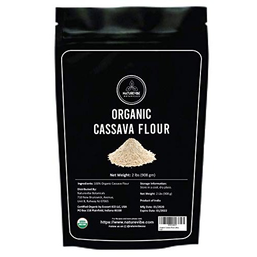 Naturevibe Botanicals Organic Cassava Flour, 2Lbs | Non-Gmo And