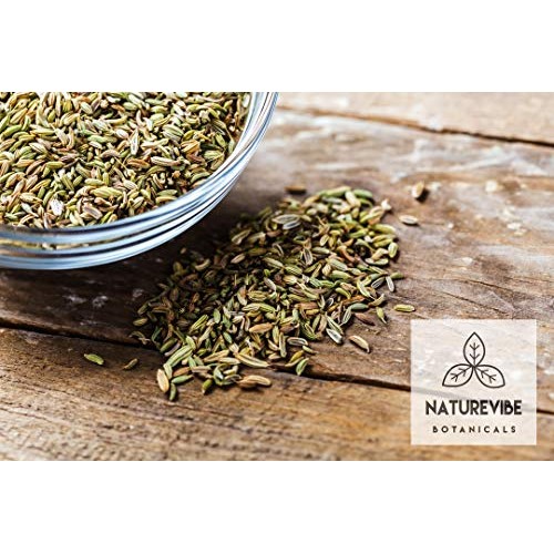 Naturevibe Botanicals Organic Fennel Seeds 1Lb, Foeniculum Vulga