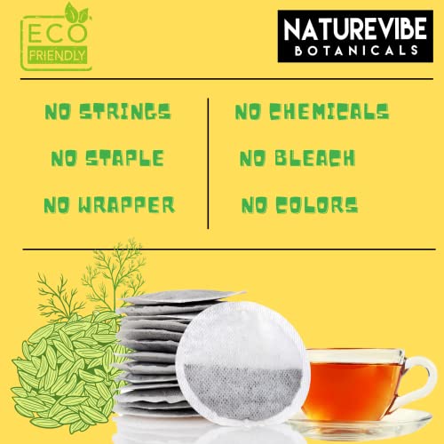Naturevibe Botanicals Organic Fennel Tea Bags 100 Bags | Premi...