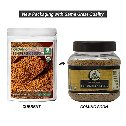 Naturevibe Botanicals Organic Fenugreek Seeds Whole, 2Lb Pack O