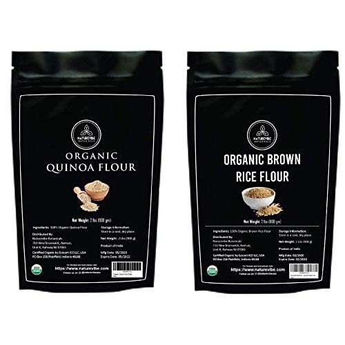 Naturevibe Botanicals Organic Quinoa Flour 2Lb And Brown Rice
