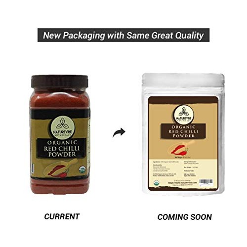 Naturevibe Botanicals Organic Red Chilli Powder 1Lbs, Capsicum A