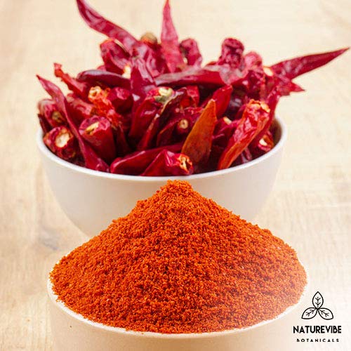 Naturevibe Botanicals Organic Red Chilli Powder 1Lbs, Capsicum A