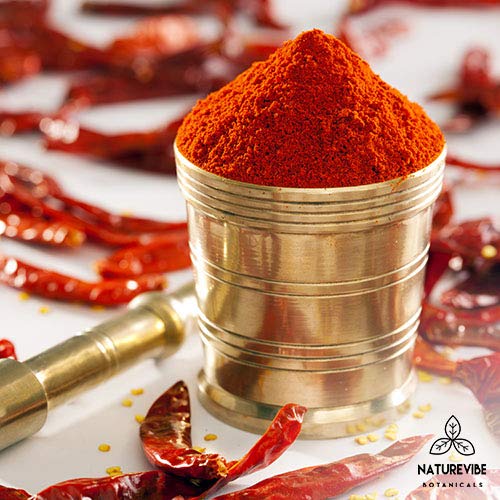 Naturevibe Botanicals Organic Red Chilli Powder 1Lbs, Capsicum A