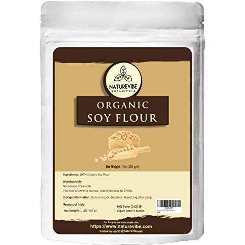 Naturevibe Botanicals Organic Soy Flour 1Lb And Quinoa Flour