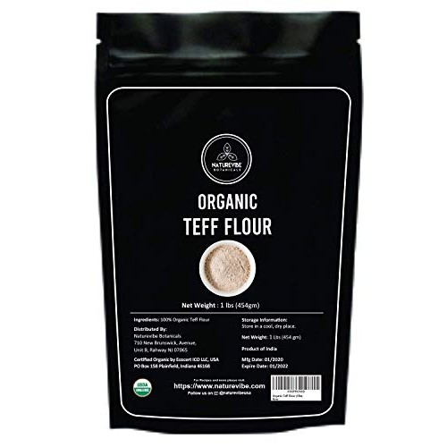 Naturevibe Botanicals Organic Teff Flour, 1Lb | Non-Gmo And Glut