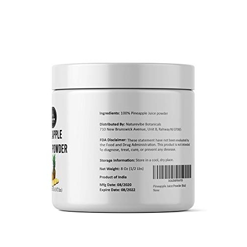 Naturevibe Botanicals Pineapple Juice Powder 8Oz