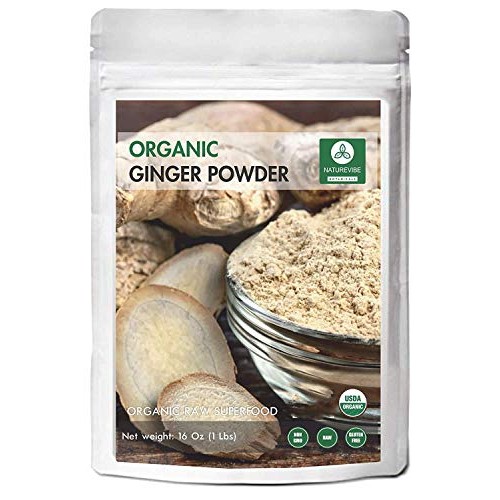 Naturevibe Botanicals Premium Organic Ginger Root Powder 1Lb,