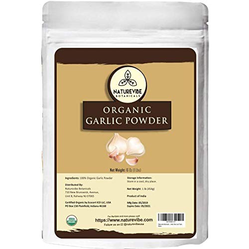 Naturevibe Botanicals Usda Organic Garlic Ground Powder 1Lb | Ra
