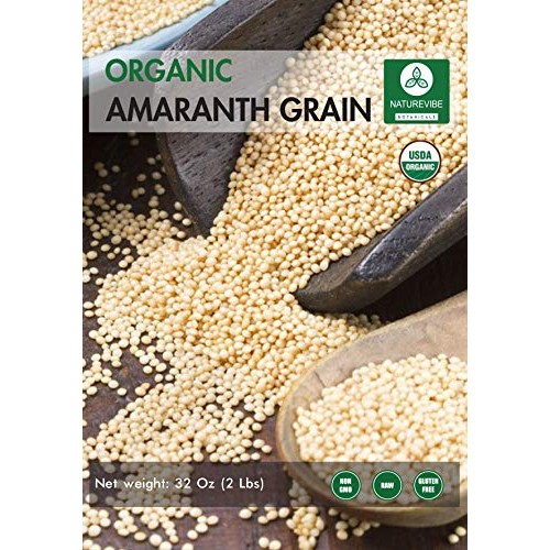 Organic Amaranth Grains 2Lb By Naturevibe Botanicals, Gluten-F