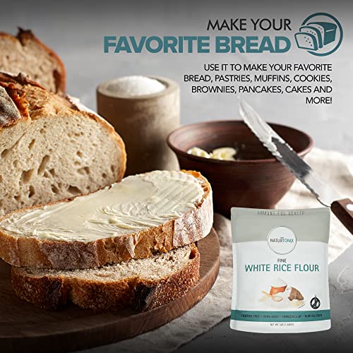 Fine White Rice Flour, 3 Lb Resealable Pouch, Batch Tested And V