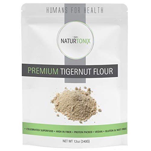 Premium Tiger Nut Flour, 12 Oz Resealable Fresh Pouch, Gluten Fr