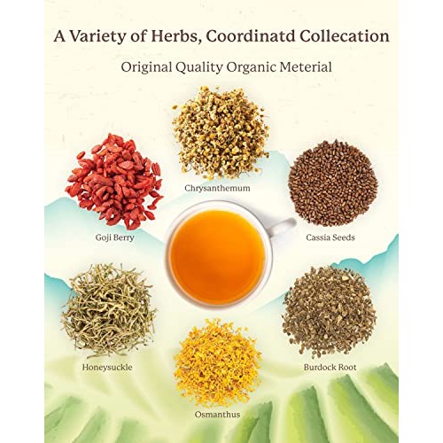 Chrysanthemum Tea, Organic Burdock Root Tea, Chinese Tea Bags, H...