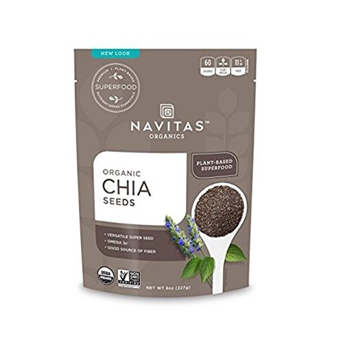 Navitas Organics Chia Seeds, 8 Oz. Bag — Organic, Non-Gmo, Glute