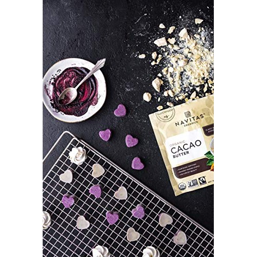 Navitas Organics Cacao Butter, 8Oz. Bag - Organic, Non-Gmo, Fair