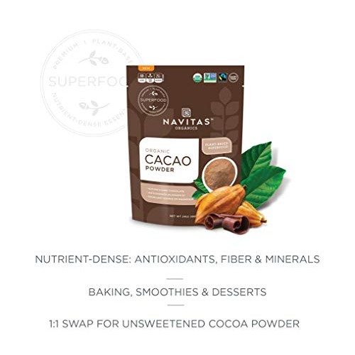 Navitas Organics Cacao Powder, 8Oz. Bag — Organic, Non-Gmo, Fair