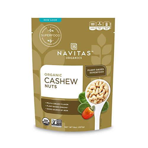 Navitas Organics Cashew Whole Nuts, 8 Oz. Bags Pack Of 3 — Org