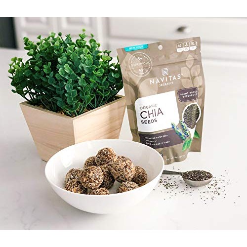 Navitas Organics Chia Seeds, 8 Oz. Bag — Organic, Non-Gmo, Glute