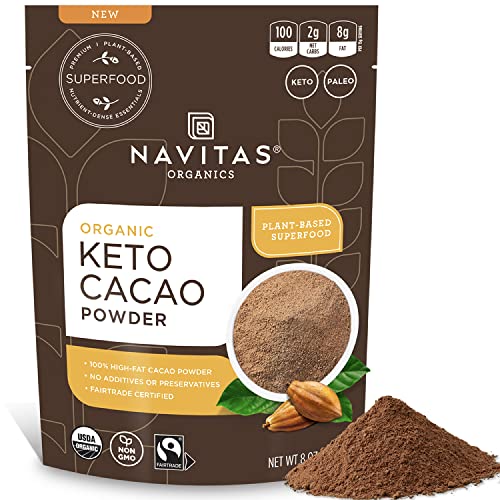 Navitas Organics Keto Cacao Powder, 8 oz. Bag, 15 Servings — Org...